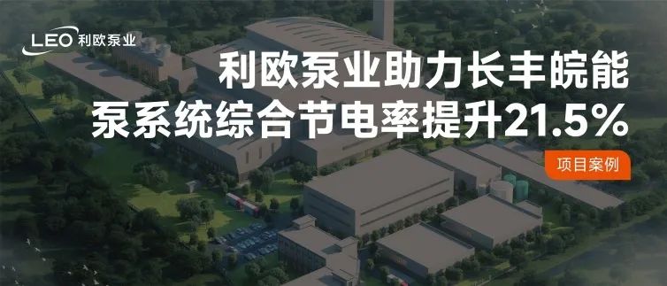 泵系統(tǒng)綜合節(jié)電率提升21.5％！利歐泵業(yè)助力國企長豐皖能實現(xiàn)能效躍升